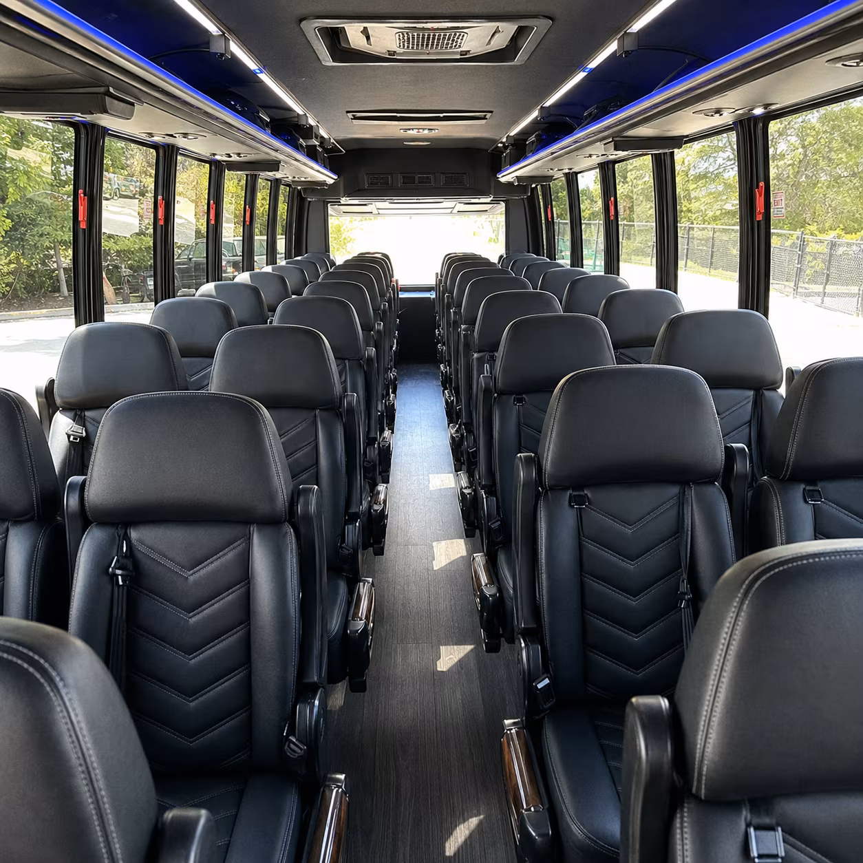 ogden 28 passenger minibus inside