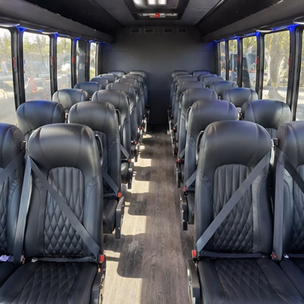 ogden 35 passenger minibus inside