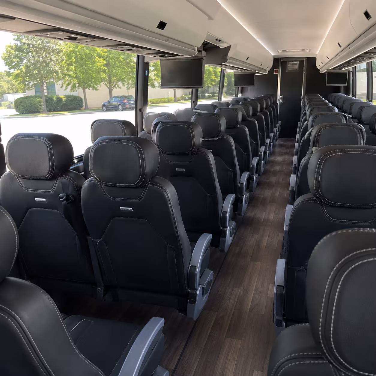 ogden 56 passenger charter bus inside